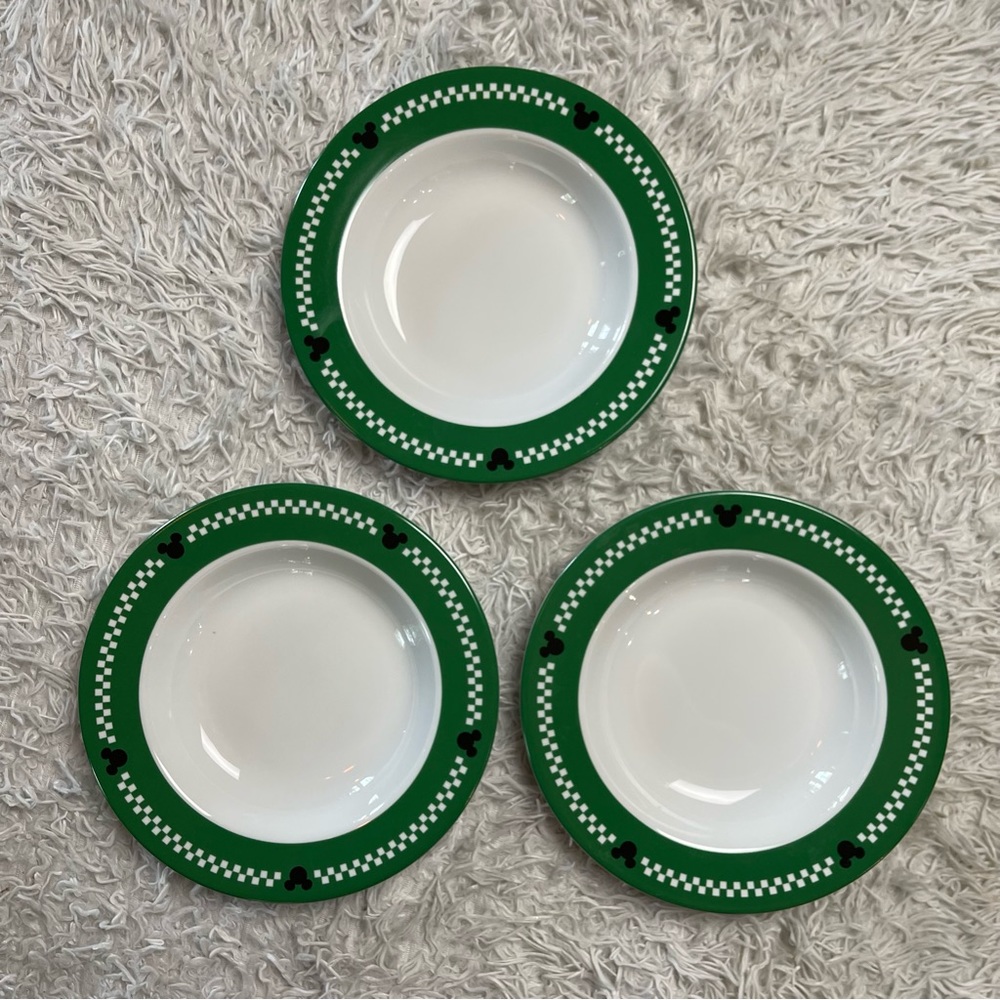 Vintage Italian Gourmet Mickey Porcelain Plate Set